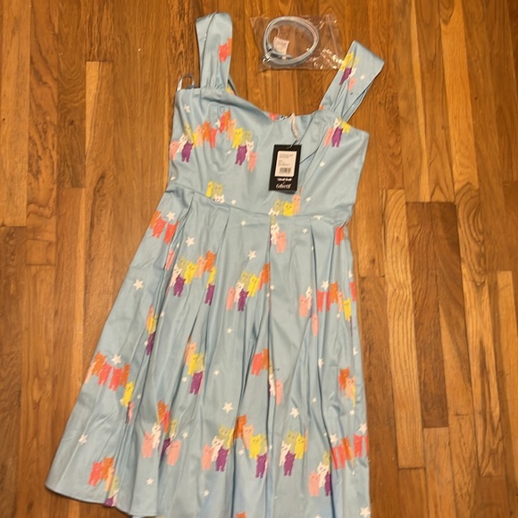 BNWT Modcloth Collectif Cat Dress UK Size 14 - Picture 5 of 7